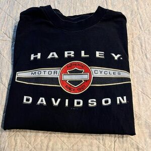 Harley-Davidson Black Tee with Red Logo